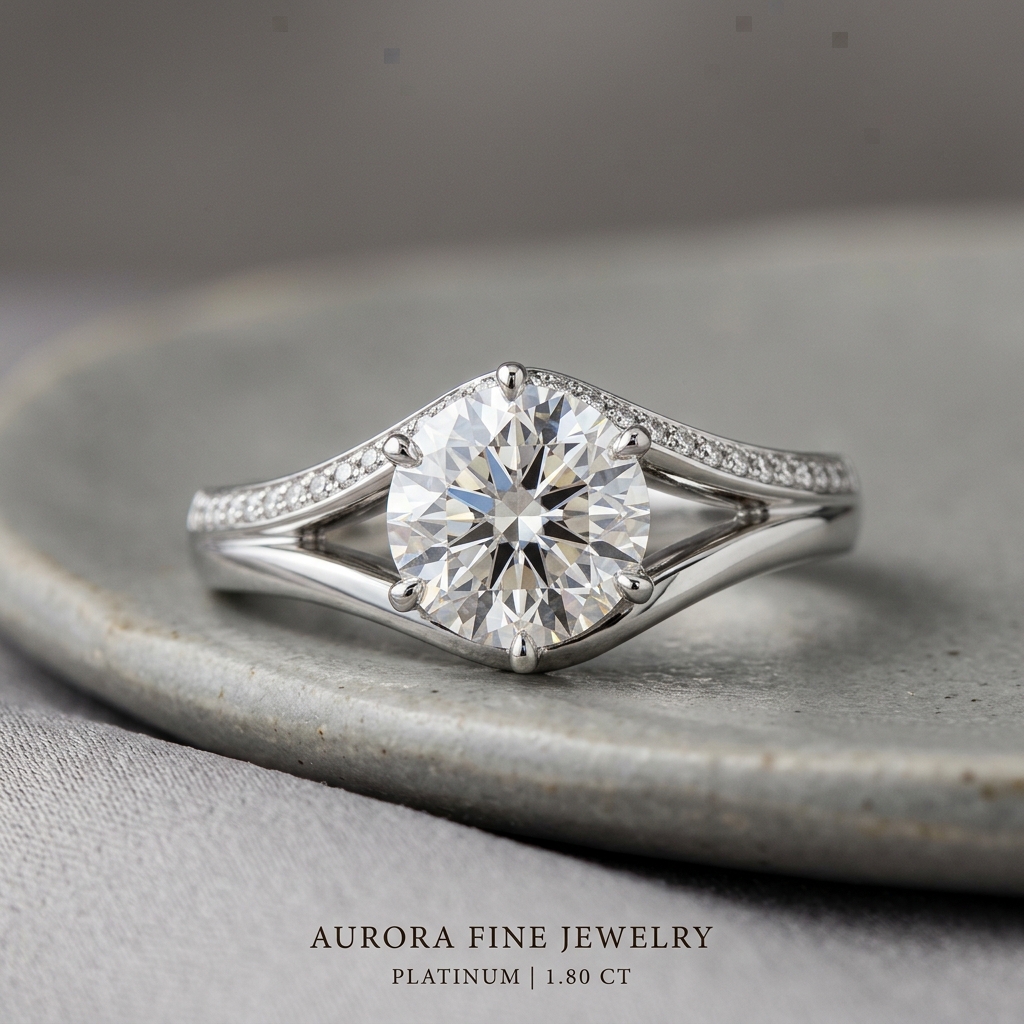 Lab-grown stone set in a modern band